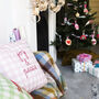 Cushion Embroidery Kit Christmas Joy And Peace, thumbnail 4 of 6