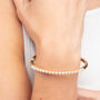 Shinju Gold Real Freshwater Pearl Bangle, thumbnail 2 of 5