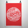 Stoke Football Club Typography Print, thumbnail 3 of 8