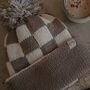 Checkerboard Bobble Hat, thumbnail 2 of 4