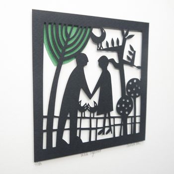 Personalised Limited Edition Paper Cut Walk Together, 7 of 8