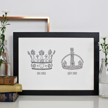 Royal Crown Personalised Family Tree Prints, 2 of 9