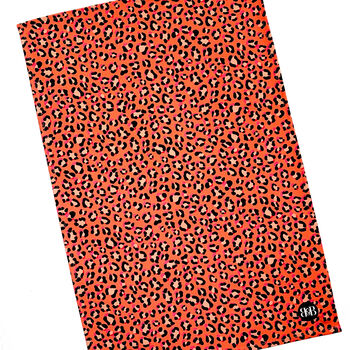 Leopard Print Handmade Tea Towel, 9 of 11
