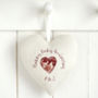 Personalised Hanging Heart Wedding Anniversary Gift, thumbnail 12 of 12