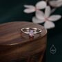 Pink Opal Oval Ring In Sterling Silver, thumbnail 3 of 12