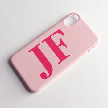 Nude And Hot Pink Personalised Phone Case, 5 of 5