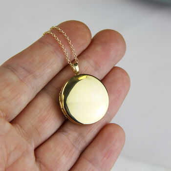 Round Medium Locket Necklace, 4 of 10