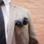Mens Tonal Green/Blue Floral Cotton Pocket Square, thumbnail 7 of 9