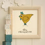 Personalised Chicken Embroidered Framed Artwork, thumbnail 6 of 6