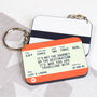 Personalised Train Ticket Keyring, thumbnail 6 of 8