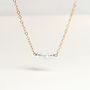 14k Gold Fill Moonstone Necklace, thumbnail 2 of 5