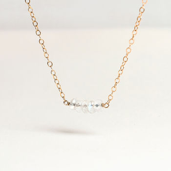 14k Gold Fill Moonstone Necklace, 2 of 5