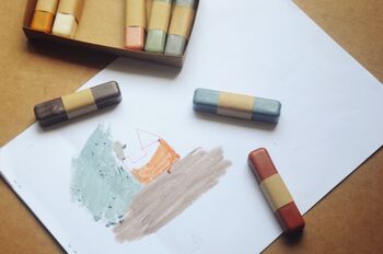 Non Toxic Oil Pastels For Kids In Soft Pastel Colours, 2 of 5
