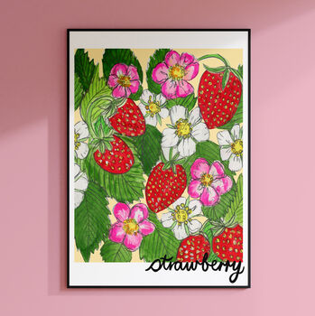 Strawberry Kitchen Print, 5 of 10