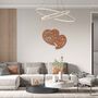 Metal Hearts Wall Art Bedroom Hanging Decor, thumbnail 10 of 12