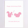 Personalised Squirrel Anniversary Card, thumbnail 5 of 8