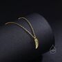 Tiny And Delicate Angel Wing Pendant Necklace, thumbnail 4 of 11