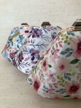 Purple Statement Handcrafted Floral Clutch Bag, 10 of 11