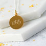 Engraved Personalised Bicycle Sterling Silver Necklace, thumbnail 4 of 12
