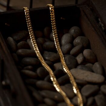 Gold Plated Double Curb Chain Necklace For Men, 11 of 12