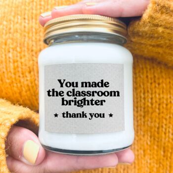 Teacher Thank You Candle End Of Term Gift, 2 of 9