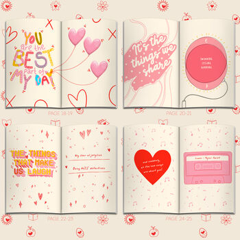 'Our Love Story' Personalised Valentine's Little Book, 4 of 6