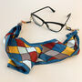 Harlequin Print Scarf Glasses Chain, thumbnail 1 of 4