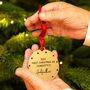 Personalised 'First Christmas As Godfather' Decoration, thumbnail 1 of 7