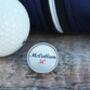 Personalised Golf Ball Lapel Pin Badge, thumbnail 5 of 7