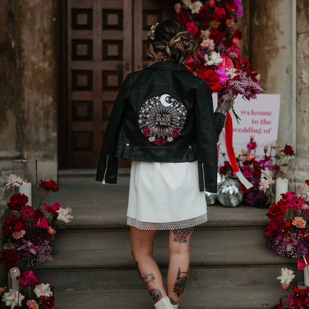 Bride Leather Jacket To The Moon And Back, 1 of 10