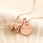 Personalised Dinosaur Necklace, thumbnail 7 of 8
