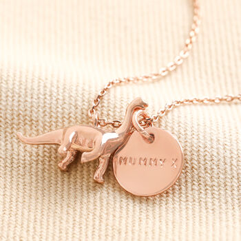 Personalised Dinosaur Necklace, 7 of 8