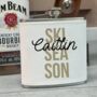 Personalised Ski Season Hip Flask, thumbnail 2 of 3