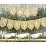 Hessian Just Married Wedding Banner, thumbnail 1 of 3