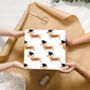 Personalised Sausage Dog Graduation Wrapping Paper, thumbnail 2 of 3