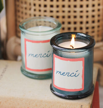 Recycled Glass French Gift Candles, 4 of 6