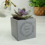 Personalised Floral Wreath Wedding Plant Pot, thumbnail 2 of 2