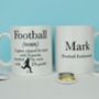 Personalised Football Mug Definition Mug, thumbnail 5 of 5