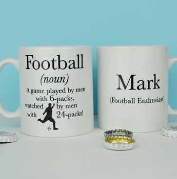 Personalised Football Mug Definition Mug, 5 of 5