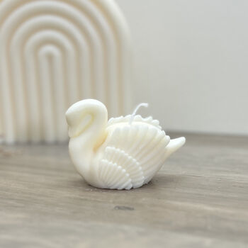 White Swan Candle Sculptural Home Decor Gift For Her, 8 of 12