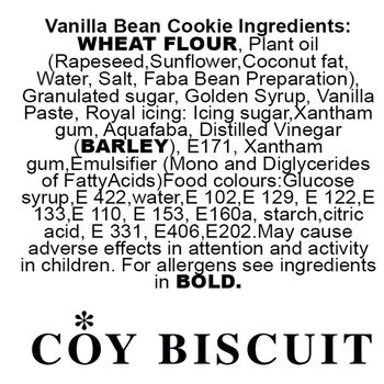 Personalised Retro Heart Iced Biscuit In Cow, 5 of 5
