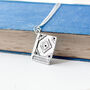 Silver Plated Book Pendant Necklace, thumbnail 1 of 10