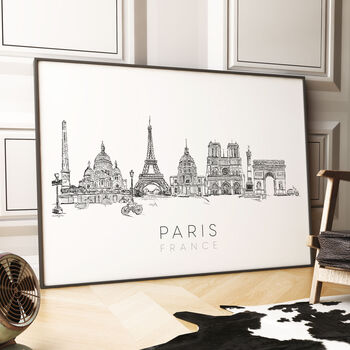 Paris France Skyline Art Print, 3 of 7