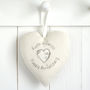 Personalised Hanging Heart Wedding Anniversary Gift, thumbnail 2 of 12