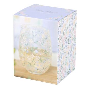 Ditsy Floral Print Stemless Glass, 3 of 4