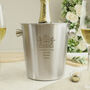 Personalised House Stainless Steel Ice Bucket – Perfect Housewarming Gift, thumbnail 3 of 5
