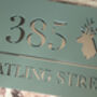 Personalised Stag Design House Acrylic Number Sign, thumbnail 5 of 11