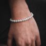 Mens Freshwater Pearl Bracelet Chain, thumbnail 1 of 8