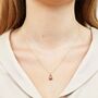 18ct Gold Shield Salt And Pepper Diamond Necklace, thumbnail 1 of 2