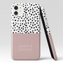 Personalised Light Pink Animal Pattern Phone Case, thumbnail 6 of 6